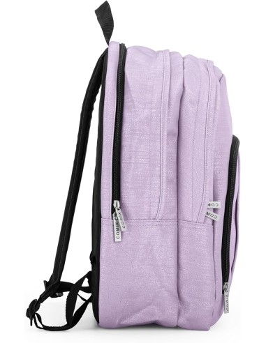 Zaino Organizzato Lurex Lilla Scuola PAN74117LL Panini | Futurartshop.com