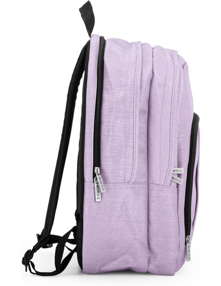 Organised Lurex Lilac School Backpack PAN74117LL Panini | Futurartshop.com