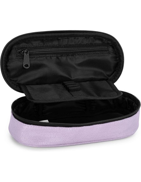 Oval Pencil Case Lurex Lilac School PAN74119LL Panini | Futurartshop.com