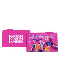 Pochette K-Pop Demon Hunters Rosa Pochette Polycotton Zip CORW17042 Coriex | Futurartshop.com