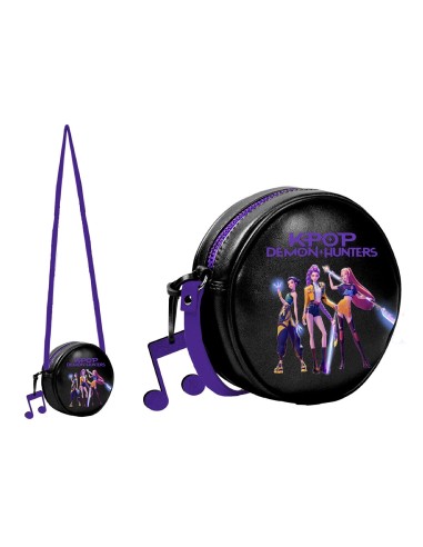 K-Pop Demon Hunters Black PU Leather Crossbody Bag CORW17046 Coriex | Futurartshop.com