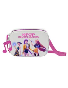 K-Pop Demon Hunter White PU Leather Rectangular Crossbody Bag CORW17032 Coriex | Futurartshop.com