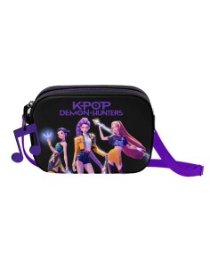 K-Pop Demon Hunter Black PU Leather Rectangular Crossbody Bag CORW17031 Coriex | Futurartshop.com