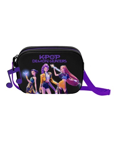 K-Pop Demon Hunter Black PU Leather Rectangular Crossbody Bag CORW17031 Coriex | Futurartshop.com