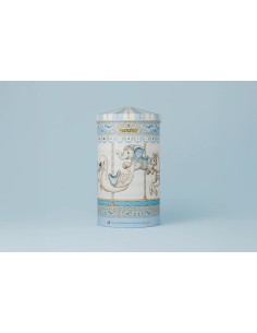 Baby Blue Music Box Tin Wrapped Chocolate Almonds 160g MAXMAXBABYCARC  | Futurartshop.com