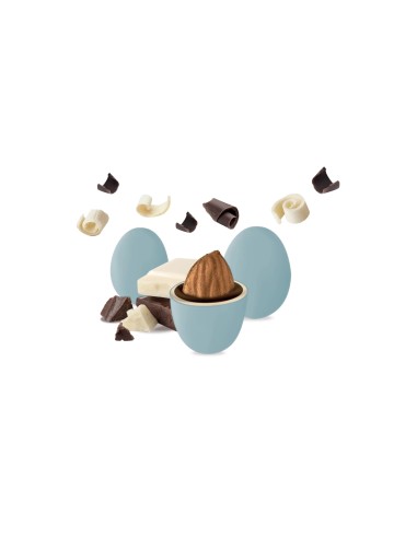 Baby Blue Music Box Tin Wrapped Chocolate Almonds 160g MAXMAXBABYCARC  | Futurartshop.com