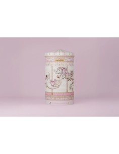 Baby Pink Music Box Tin Wrapped Chocolate Almonds 160g MAXMAXBABYCARR  | Futurartshop.com