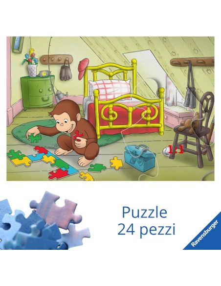 Puzzle George la Scimmietta 24 Pezzi Puzzle da Pavimento Bambini 3+ RAV030460 Ravensburger | Futurartshop.com