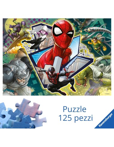 Puzzle Spider Man 125 Pezzi Puzzle da Pavimento Bambini RAV097906 Ravensburger | Futurartshop.com