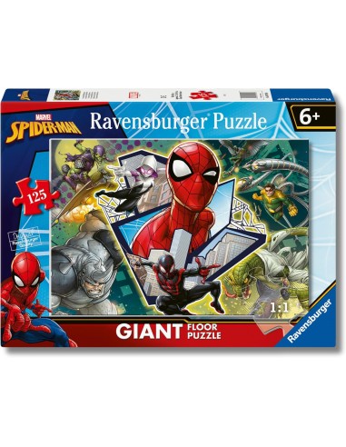 Spider Man 125 Piece Floor Puzzle for Kids Age 3+ RAV097906 Ravensburger | Futurartshop.com
