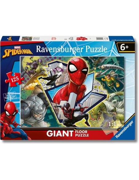 Puzzle Spider Man 125 Pezzi Puzzle da Pavimento Bambini RAV097906 Ravensburger | Futurartshop.com