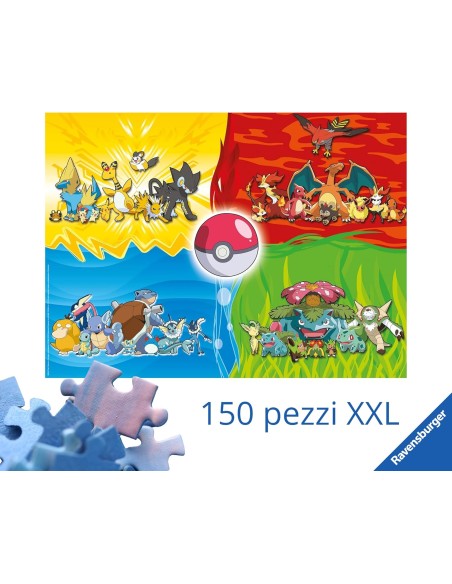 Pokemon XXL 150 Piece Puzzle for Kids 6+ RAV100354 Ravensburger | Futurartshop.com
