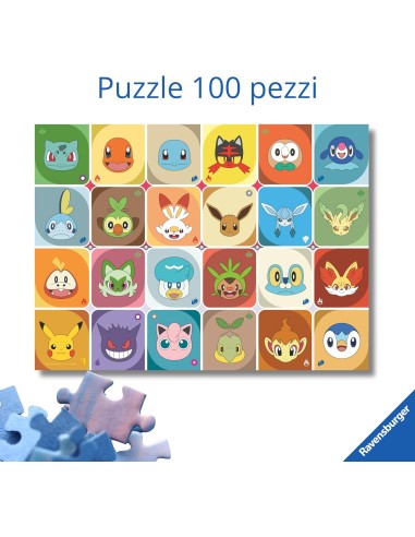 Puzzle XXL Pokemon 100 Pezzi per Bambini RAV120043201 Ravensburger | Futurartshop.com