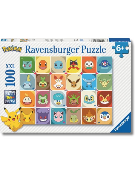 Puzzle XXL Pokemon 100 Pezzi per Bambini RAV120043201 Ravensburger | Futurartshop.com