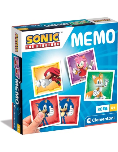 Memo Sonic Gioco di Memoria 80 Tessere Educativo 3+ CLE18303 Clementoni | Futurartshop.com