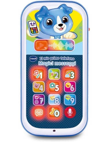 My First Phone Magic Messages blu Interactive Baby Toy VIT620969 Vtech | Futurartshop.com