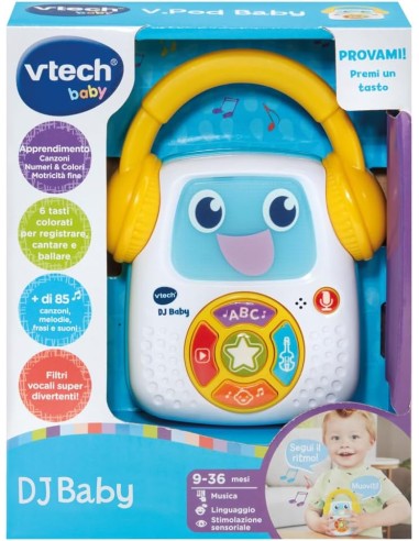 DJ Baby Interactive Musical Toy Lights & Sounds 6-36M VIT607807 Vtech | Futurartshop.com