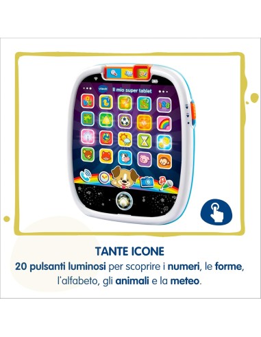 My Super Tablet Interactive Educational Toy 2-5 Years VIT602907 Vtech | Futurartshop.com