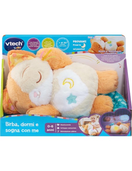 Birba Sleepy Light Night Light Plush Toy 0+ VIT575007 Vtech | Futurartshop.com