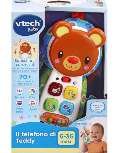 eddy Phone Interactive Learning Toy 6-36M VIT502707 Vtech | Futurartshop.com