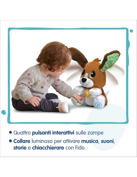 Fido Talk and Play Interactive Plush Dog 6-36M VIT610107 Vtech | Futurartshop.com