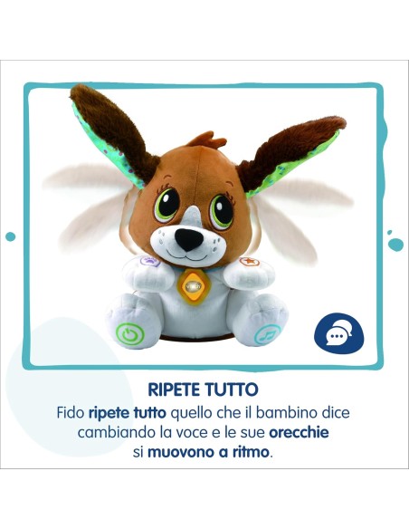 Fido Talk and Play Interactive Plush Dog 6-36M VIT610107 Vtech | Futurartshop.com