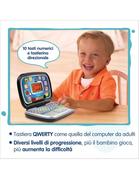 Bit Smart Computer Nero Computer Educativo Bambini 3-6 VIT196307 Vtech | Futurartshop.com