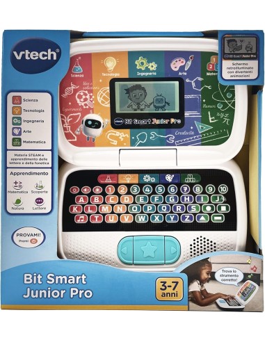 Bit Smart Junior Pro Computer Educativo STEAM 4-7 Anni VIT621407 Vtech | Futurartshop.com