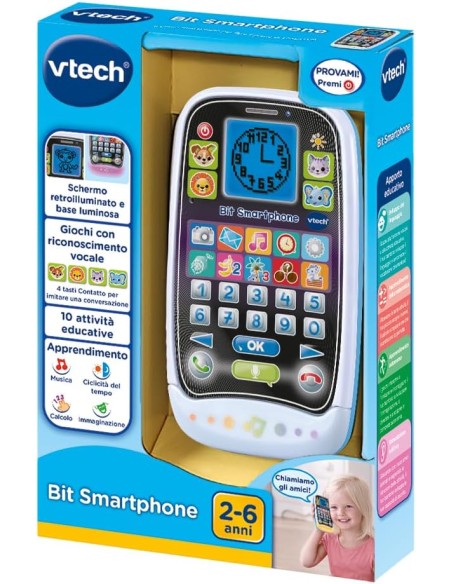 Bit Smartphone Telefono Educativo Bambini 3-6 Anni VIT529207 Vtech | Futurartshop.com