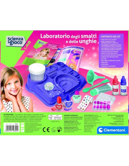 Scienza & Gioco Laboratorio Smalti Unghie 8+ CLE19392 Clementoni | Futurartshop.com