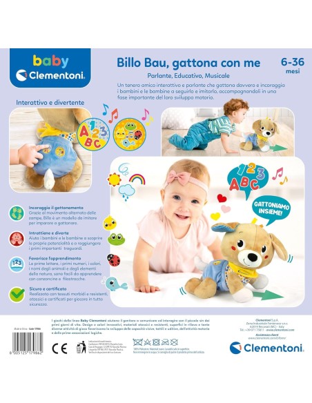 Billo Bau Gattona con Me Peluche 6m+ CLE17986 Clementoni | Futurartshop.com