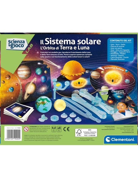 Science & Play Solar System Earth Moon Orbit 7+ CLE19402 Clementoni | Futurartshop.com
