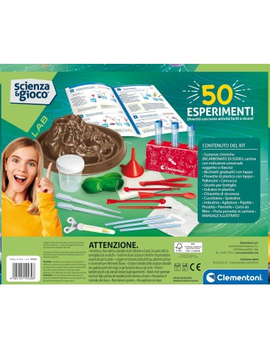 Science & Play Best 50 Experiments Lab Kit 8+ CLE19430 Clementoni | Futurartshop.com