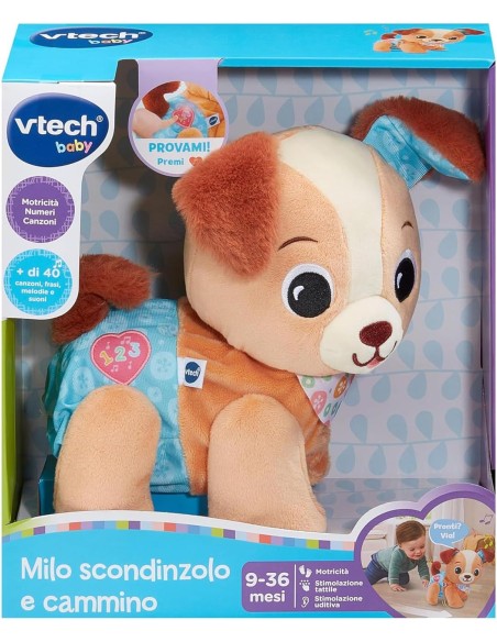Milo Wag and Walk Interactive Plush Dog 6-36M VIT579307 Vtech | Futurartshop.com