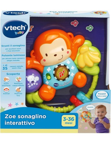 Zoe Interactive Baby Rattle Lights & Sounds 3-24M VIT508307 Vtech | Futurartshop.com