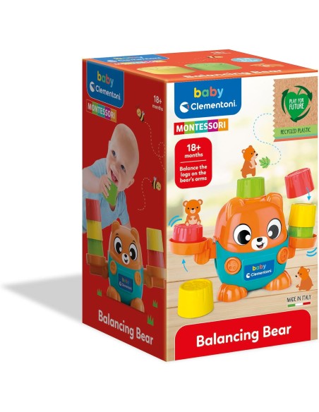 Montessori Balancing Bear 6 Weights 18m+ CLE17493 Clementoni | Futurartshop.com