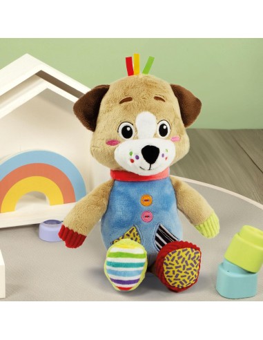 Pete the Puppy Plush Dog Multisensory 0m+ CLE17905 Clementoni | Futurartshop.com