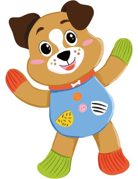 Pete the Puppy Plush Dog Multisensory 0m+ CLE17905 Clementoni | Futurartshop.com