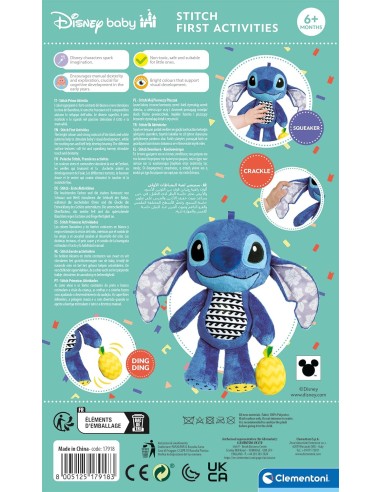 Stitch Peluche Prime Attività 6m+ CLE17918 Clementoni | Futurartshop.com