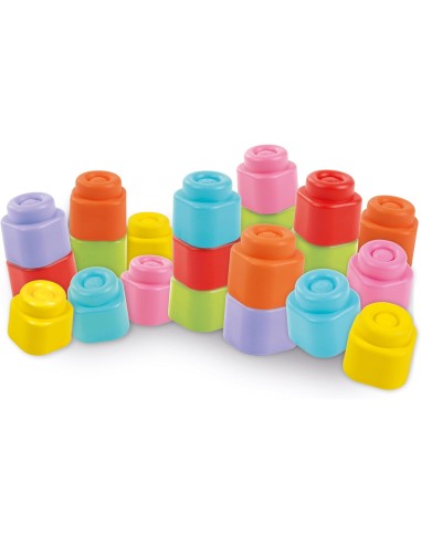 Soft Clemmy 20 Soft Blocks Set 6m+ CLE17989 Clementoni | Futurartshop.com