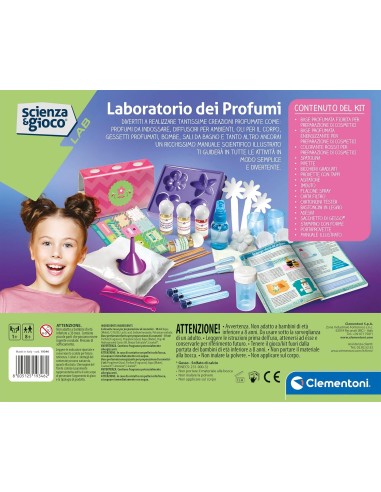 Science & Play Perfume Lab Kit Fragrances 8+ CLE19346 Clementoni | Futurartshop.com
