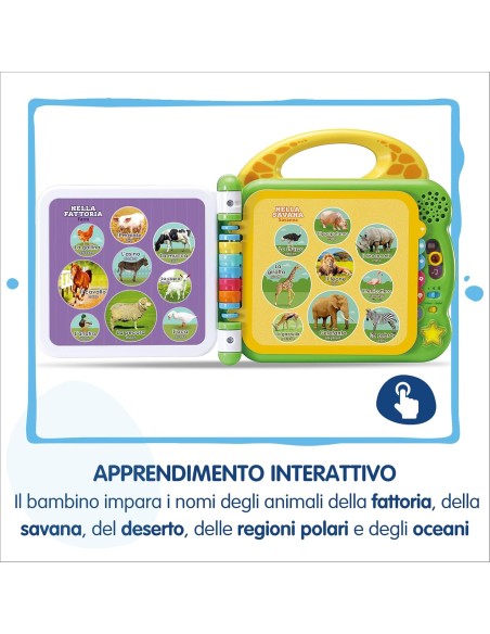 Libro Illustrato Bilingue 100 Animali Gioco Educativo VIT609507 Vtech | Futurartshop.com