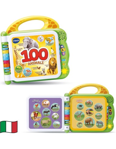 100 Animals Bilingual Interactive Book for Kids VIT609507 Vtech | Futurartshop.com
