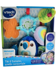Tiki the Toucan Sensory Baby Rattle Ring 3-24M VIT587007 Vtech | Futurartshop.com