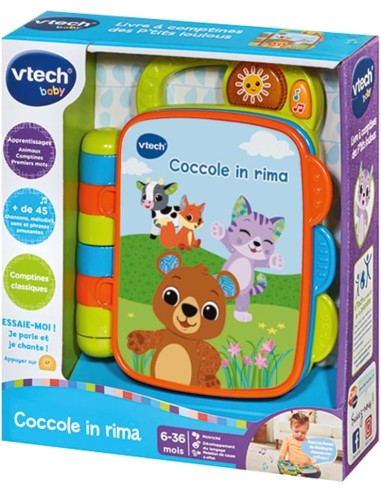 Coccole in Rima Libro Sensoriale Interattivo con Suoni Animali VIT567807 Vtech | Futurartshop.com