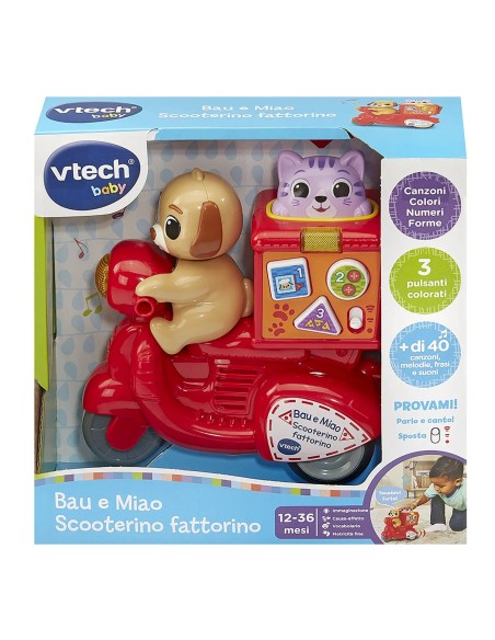 Bau e Miao Scooterino Fattorino Gioco Interattivo per Bambini VIT586607 Vtech | Futurartshop.com