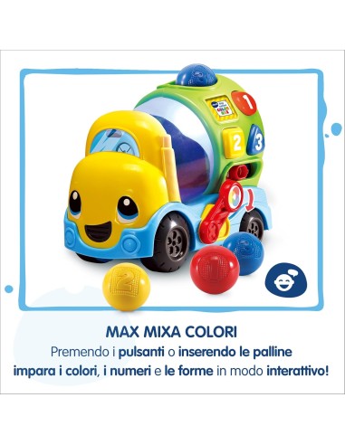 Max Mixa Colori Camioncino Parlante Interattivo per Bambini VIT601907 Vtech | Futurartshop.com