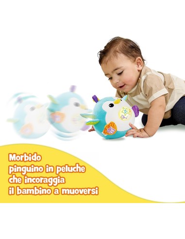 Fiocco Simpatici Rimbalzi Pinguino Peluche Interattivo VIT623107 Vtech | Futurartshop.com