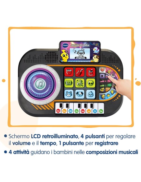 Junior DJ Mix Console DJ per Bambini con Pianoforte e Luci VIT581407 Vtech | Futurartshop.com