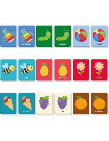 Primo Memo 30 Carte Tattili 1-3 Anni CLE16830 Clementoni | Futurartshop.com